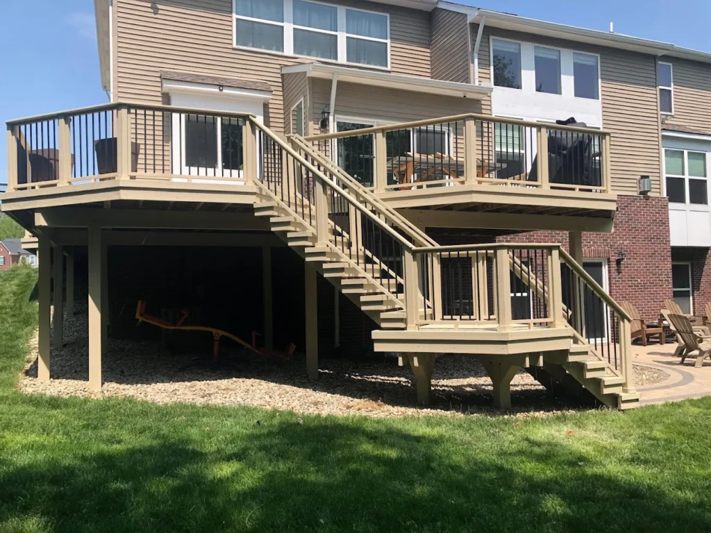 Deck staining and sealing service in Burton, MI by Wipeout Pressure Washing & Staining after winter damage