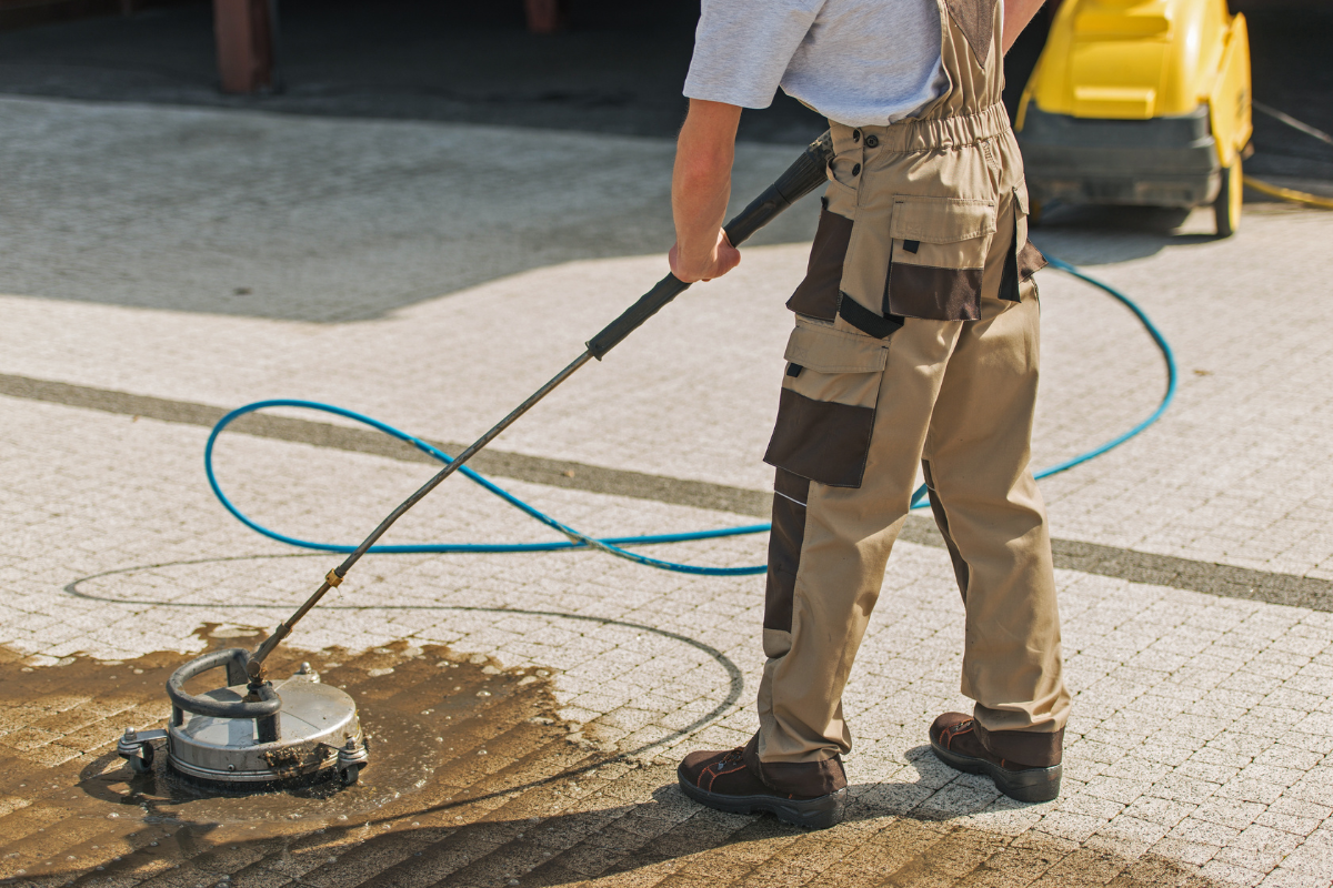 Professional pressure washing service in Pontiac, MI by Wipeout Pressure Washing removing dirt and grime from residential exterior surfaces